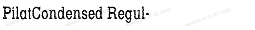 PilatCondensed Regul字体转换